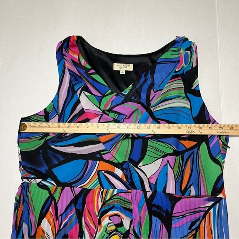 Harve Benard Signature Sleeveless Multi-color Dress Size 18 - Picture 4 of 10